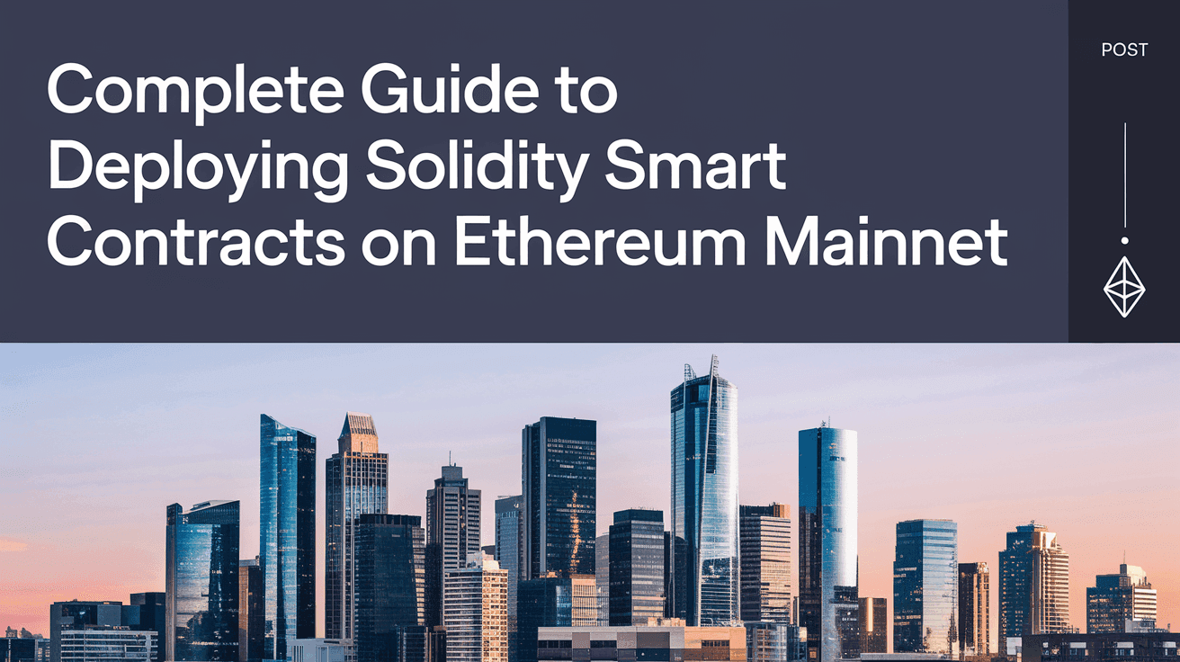 Complete Guide to Deploying Solidity Smart Contracts on Ethereum Mainnet