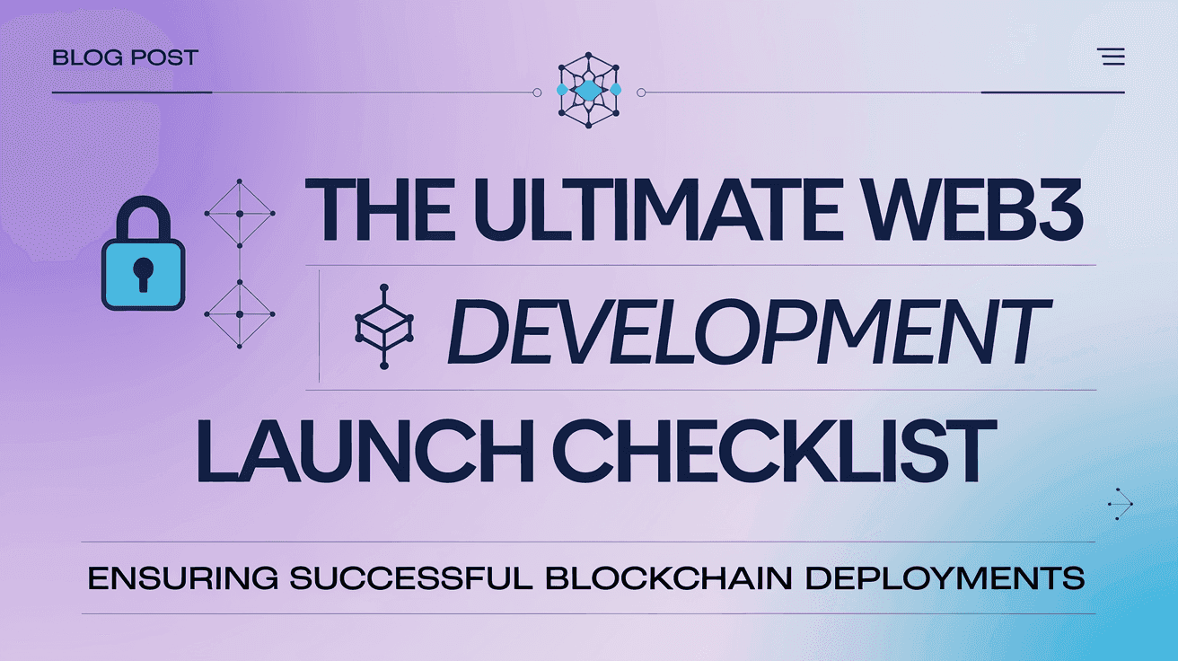 The Ultimate Web3 Development Launch Checklist: Ensuring Successful Blockchain Deployments